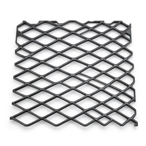 Hot Rolled Black Steel Expanded Metal Mesh Khaleeji 1.4 mm Thick 1.22m Width 1m Length