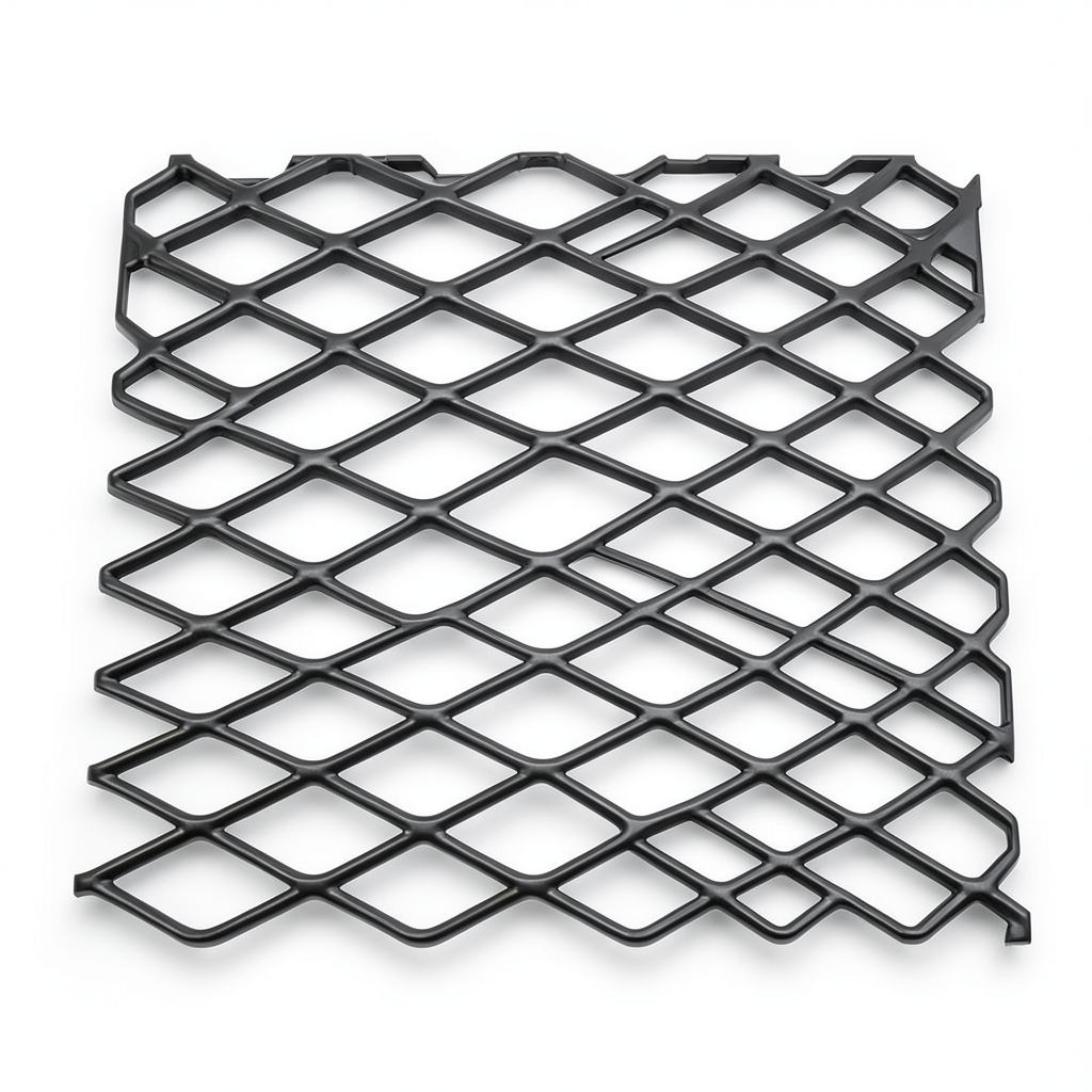 Hot Rolled Black Steel Expanded Metal Mesh Khaleeji 1.4 mm Thick 1.22m Width 1m Length