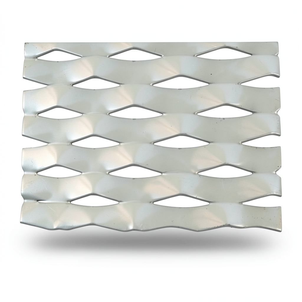 Hot Rolled Expanded Metal Wiremesh Drie Shape, Wire Diameter 2.3 mm, Width 2.44 M, Length 5 M