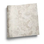 Spanish Wallpaper Floral Design Beige Color, Size 10mx0.53m, Model 4003-1