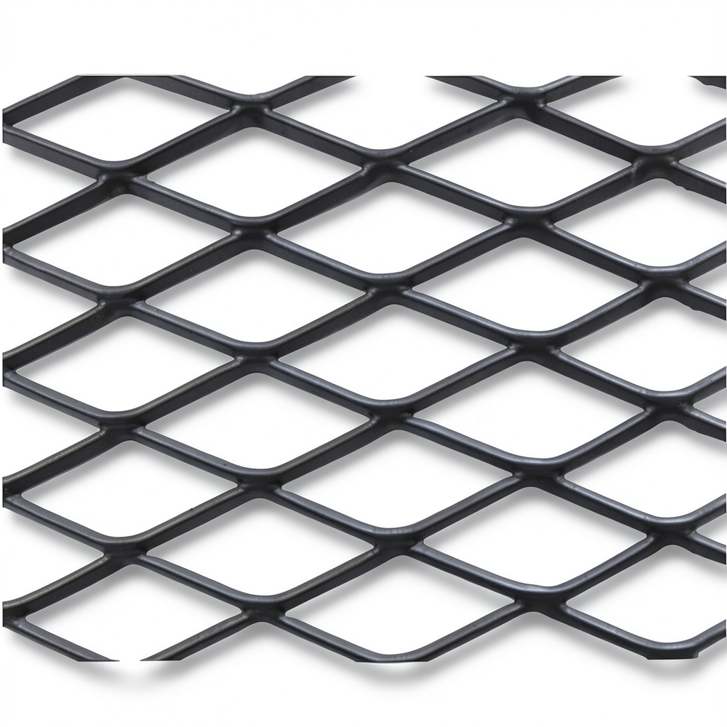 Khaleeji Hot Rolled Black Expanded Metal Mesh 1.4mm Thickness 1.22m x 3m Bait Al Tatawor