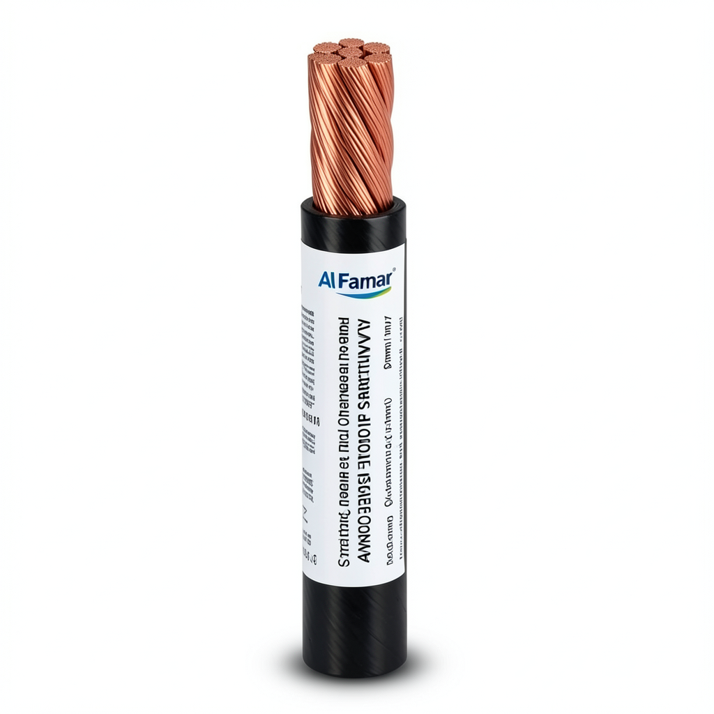 سلك مجدول نحاس 400 مم2 450/750 فولت عزل PVC مقاوم للحرارة، اسود | شركة الفنار