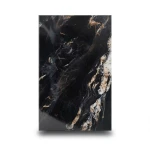 Indian Porcelain Floor Tiles 240x120 cm, Glossy Nero A