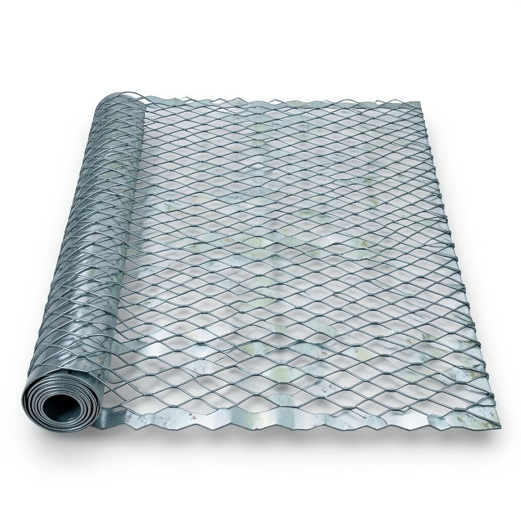 Hot Rolled Expanded Metal Wiremesh Drie Shape, Wire Diameter 2.3 mm, Width 2.44 M, Length 5 M