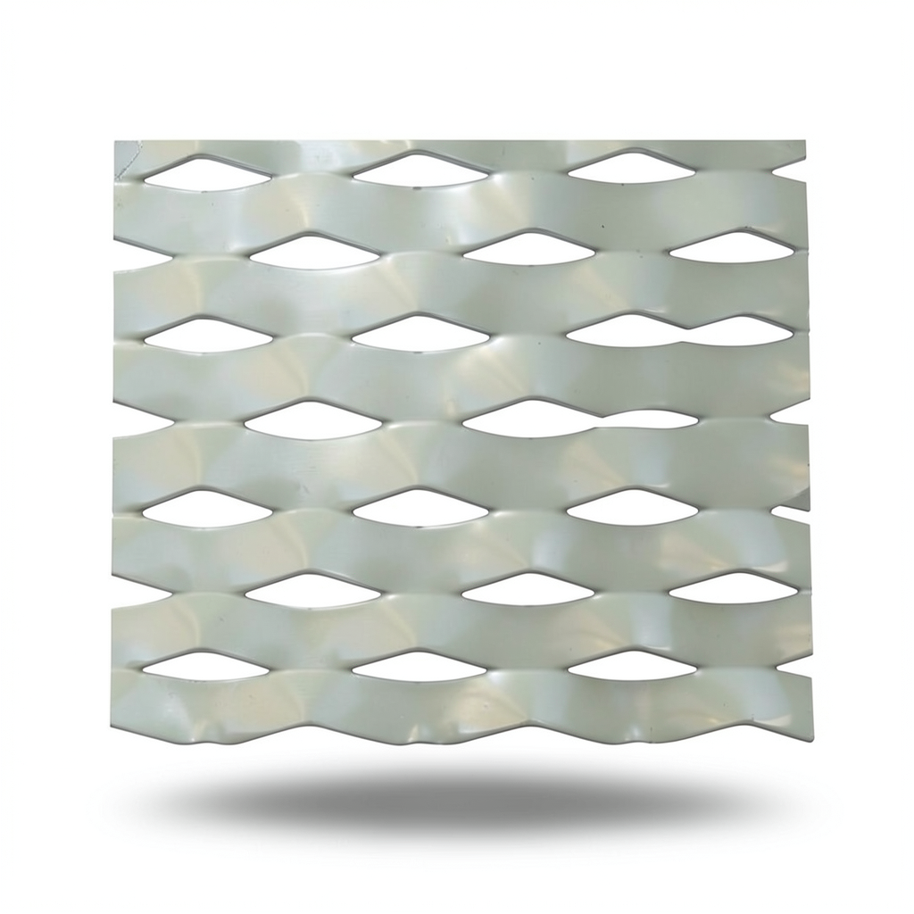 Hot Rolled Flattened Expanded Metal 3.8 mm Thickness 1.22×5 m Size, Drie Form