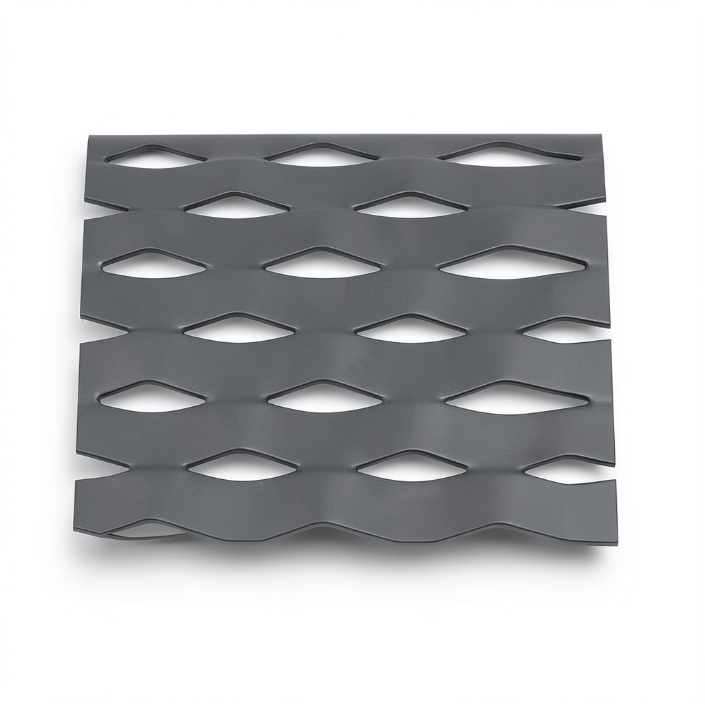شبك بقلاوة حديد اسود سمك 3.8 مم، مقاس 1.22×1 متر، تصميم درع