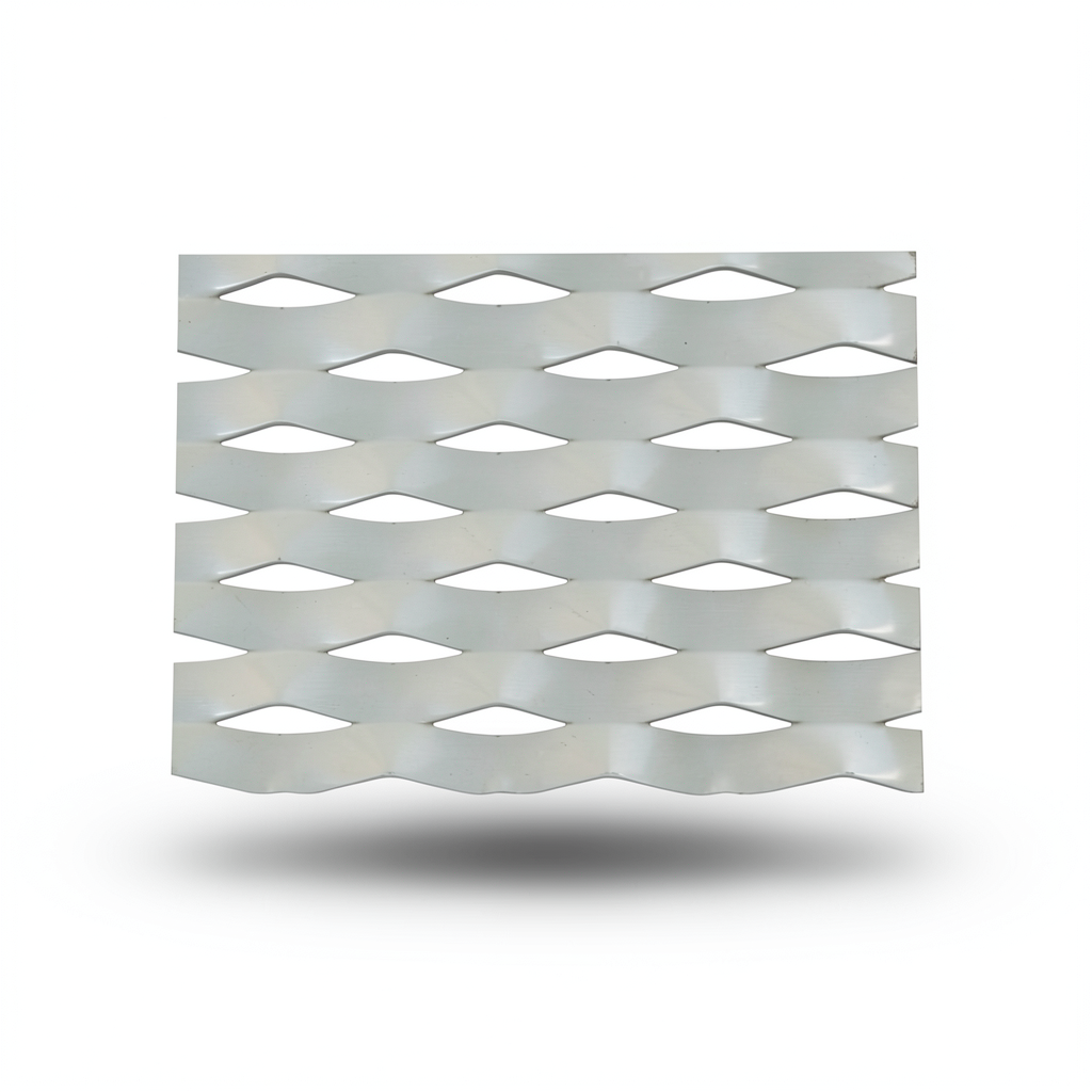Hot Rolled Expanded Metal Sheet 2.3 mm Thickness, 1.22 M Width, 3 M Length, Drie Design