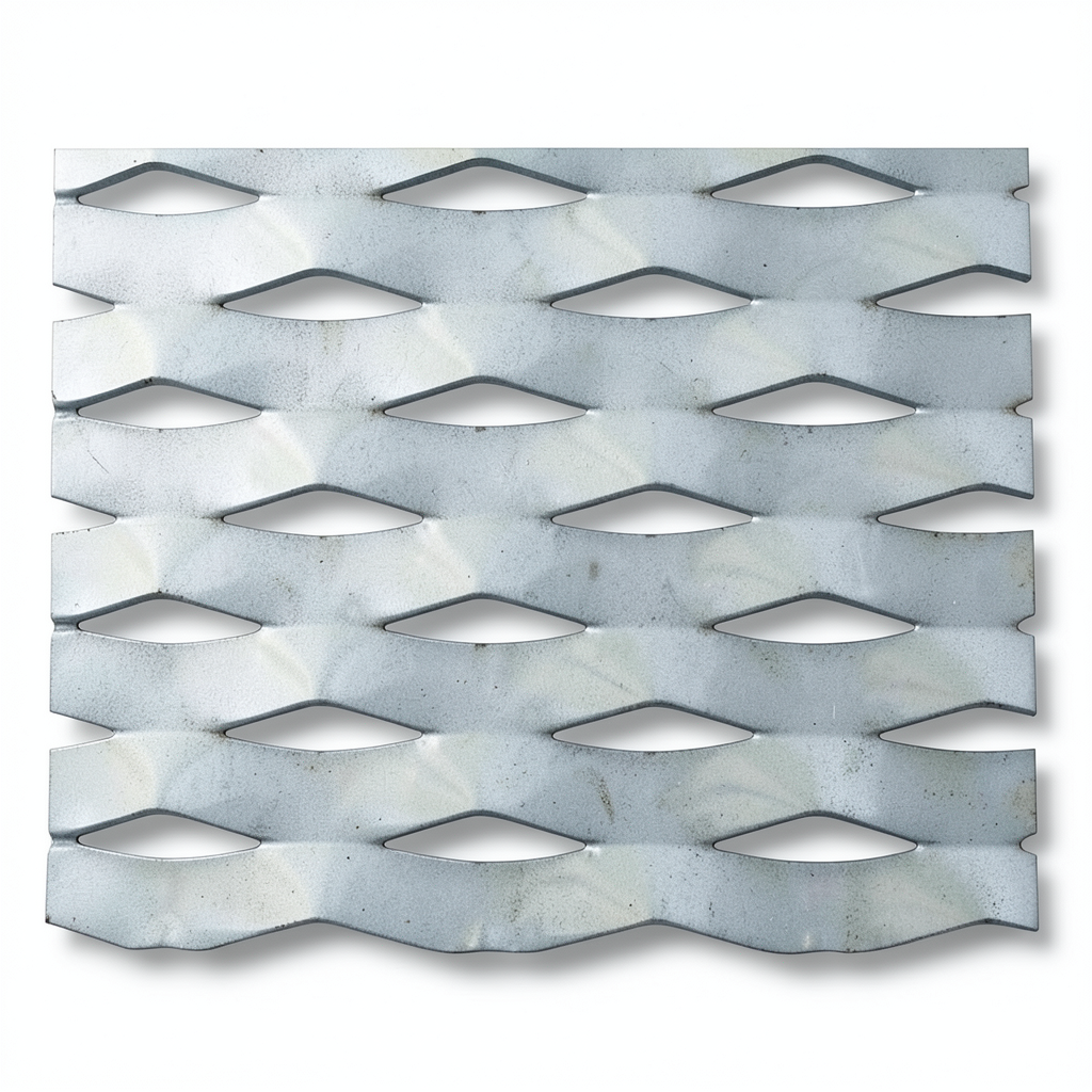 Hot Rolled Expanded Metal Wiremesh Drie Shape 3.8 mm, Size 1.22×3 M