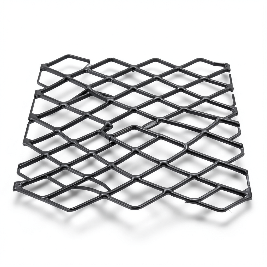 Hot Rolled Black Steel Expanded Metal Mesh Khaleeji 1.5 mm Thickness 1.22 m Width 7 m Length