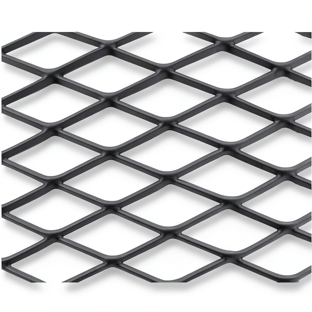 Hot Rolled Steel Expanded Metal Mesh Khaleeji 1.7 mm Thickness 1.22 m Width 1 m Length