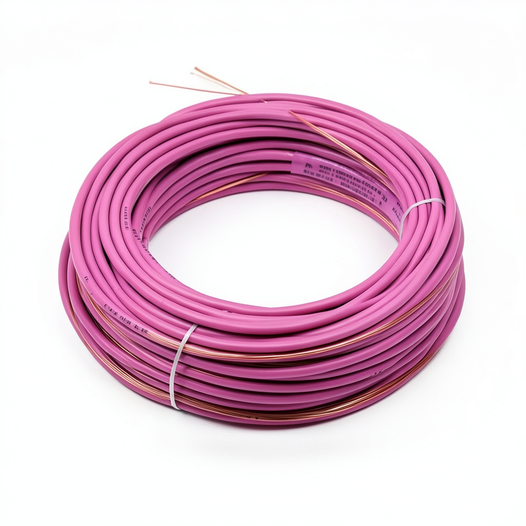 THHN/THWN Copper Cable 1.31 mm² Size 2.5 mm Diameter 600 Volt 500 F Length Pink PVC 105°C Insulation | Al Fanar