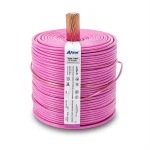 كابل نحاس THHN/THWN معزول PVC 105 درجة مئوية مقاس 1.31 مم² 600 فولت طول 250 قدم وردي | شركة الفنار