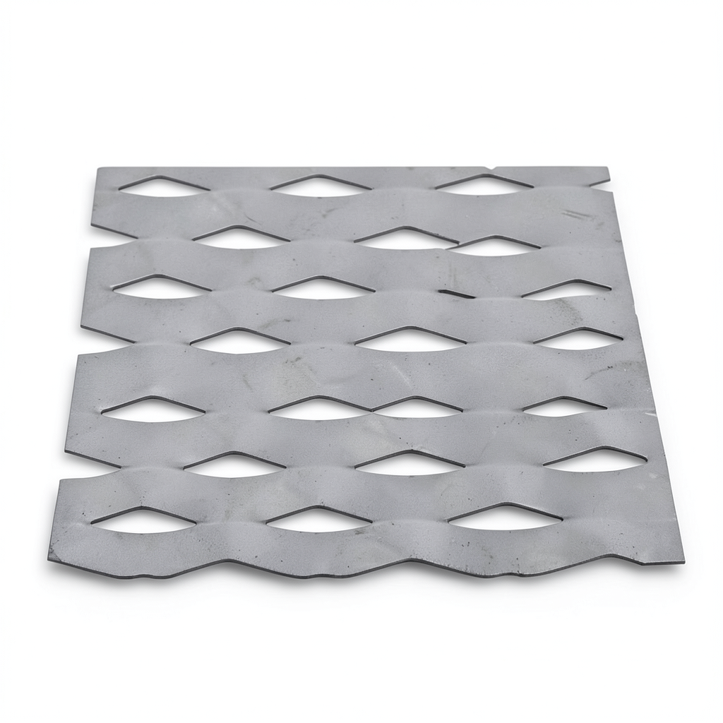 Hot Rolled Expanded Metal Sheet Flattened, Drie Shape, Thickness 2.3 mm, Width 1.22 M, Length 6 M
