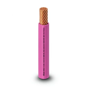 كابل نحاس THHN/THWN مقاس 2.08 مم² قطر 2.9 مم 600 فولت طول 500 قدم معزول PVC لون زهري | شركة الفنار