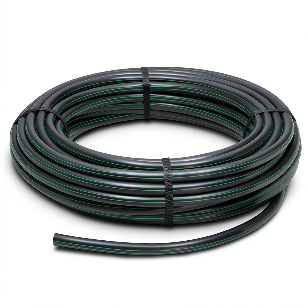 لفة أنابيب بلاستيك HDPE ضغط 6 بار PE 63 قطر خارجي 50 مم SDR 17.6 لون أسود