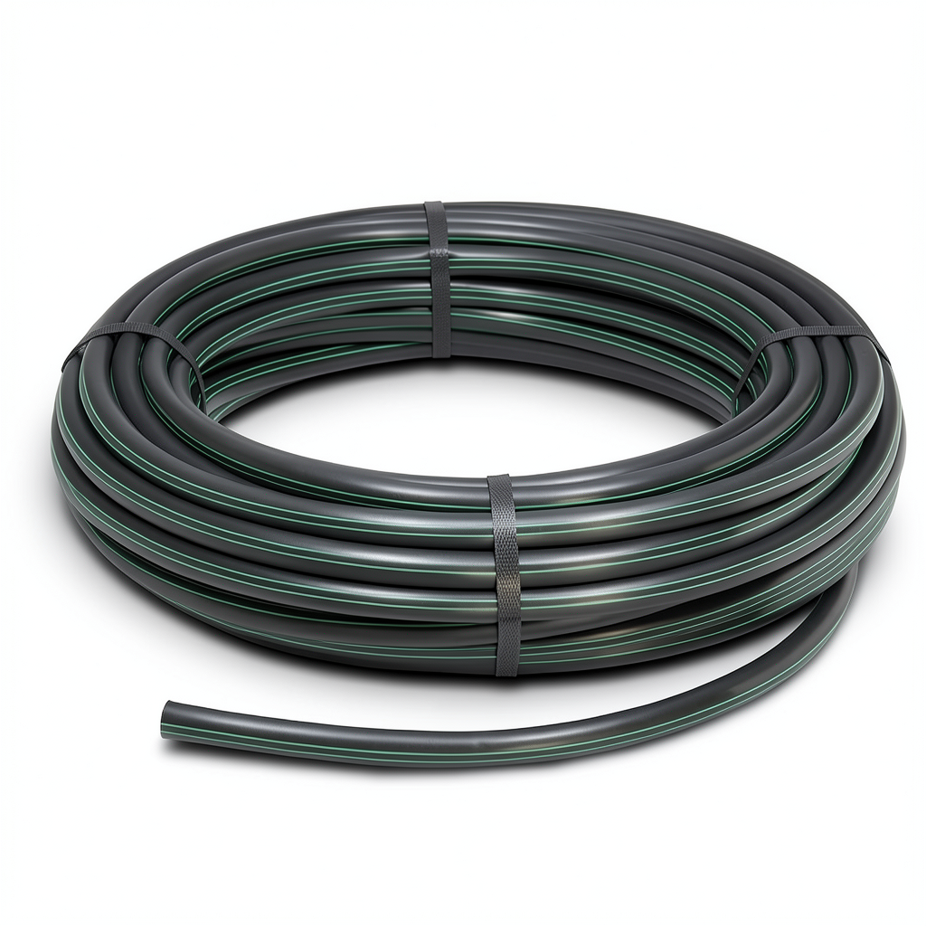 HDPE Coil Pipe PN 6 Bar PE 63 OD 140 mm SDR 17.6 Black