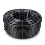لفة أنابيب بلاستيك HDPE ضغط 6 بار PE 80، قطر خارجي 50 ملم SDR 33، لون أسود