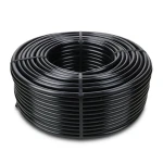 لفة أنبوب HDPE ضغط 6 بار PE 80، قطر خارجي 110 ملم، سمك 5.0 ملم، أسود