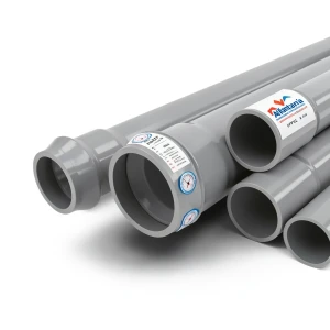 UPVC Pipes Nominal Pressure 8 Bar Outside Diameter 630 mm Thickness 19.3 mm Gray | Al Watania Plastics