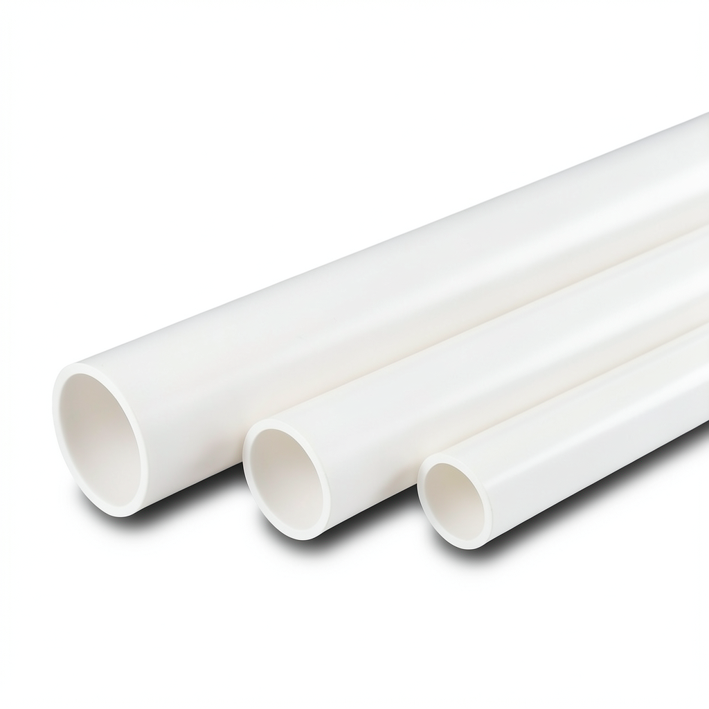 مواسير UPVC جدول 40 مقاس 0.5 إنش سمك 2.77 مم أبيض