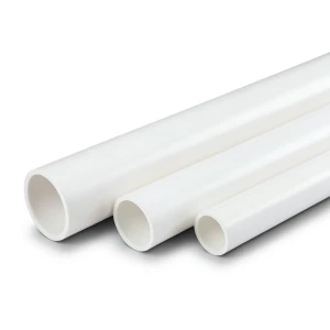 مواسير UPVC جدول 40 مقاس 1 إنش سمك 3.38 مم لون أبيض