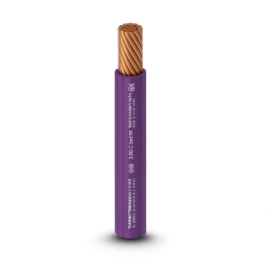 كابل نحاس THHN/THWN معزول PVC 105 درجة مئوية مقاس 3.31 مم² 600 فولت طول 250 قدم بنفسجي | شركة الفنار