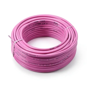 كابل نحاس THHN/THWN مقاس 2.08 مم² قطر 2.9 مم 600 فولت طول 500 قدم معزول PVC لون زهري | شركة الفنار