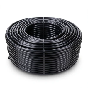 لفة أنابيب بلاستيك HDPE ضغط 6 بار PE 80، قطر خارجي 50 ملم SDR 33، لون أسود