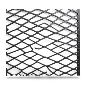 Hot Rolled Black Steel Expanded Metal Mesh Khaleeji 2.3 mm Thickness 1.22 m Width 2 m Length