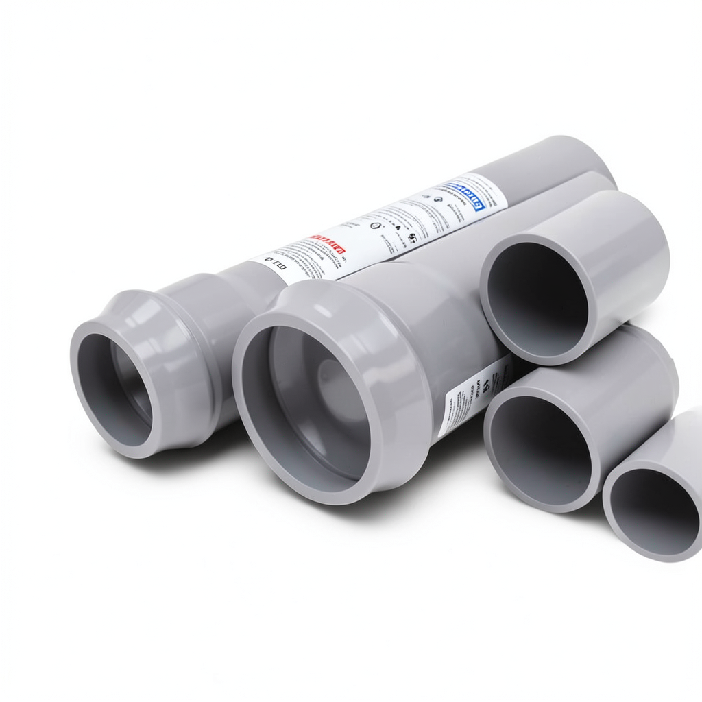 UPVC Pipes Nominal Pressure 6 Bar Outside Diameter 450 mm Thickness 11.0 mm Gray | Al Watania Plastics