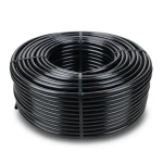 HDPE Plastic Coil Pipe Nominal Pressure 6 Bar PE 80, Outside Diameter 125 mm SDR 33 Black