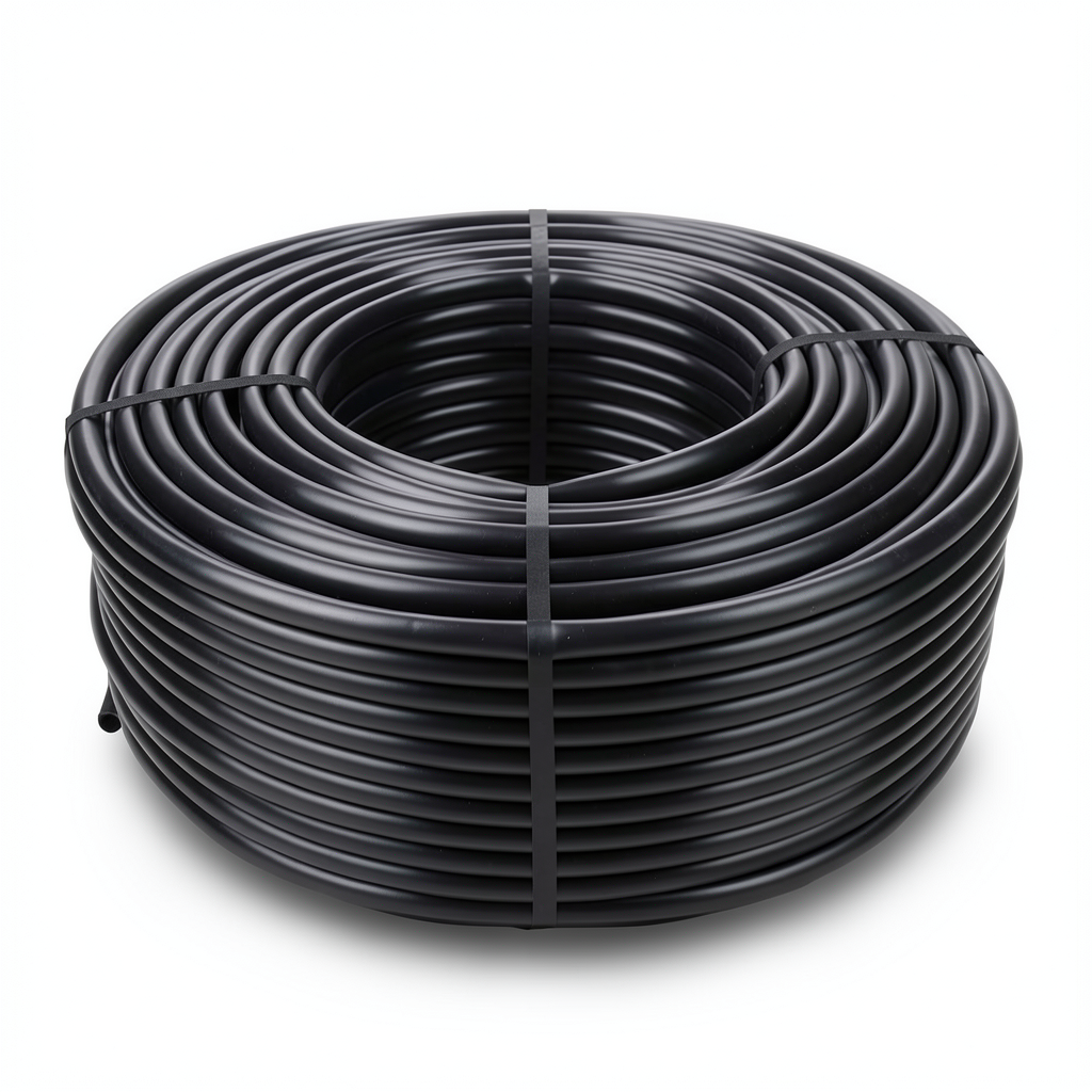 انابيب HDPE ضغط 6 بار PE 80 قطر خارجي 140 مم سمك 6.4 مم لون اسود