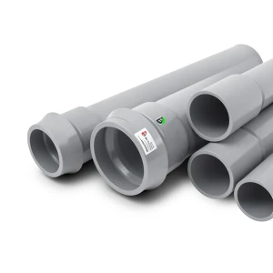 UPVC Pipes Nominal Pressure 6 Bar Outside Diameter 500 mm Thickness 12.3 mm Gray | Al Watania Plastics