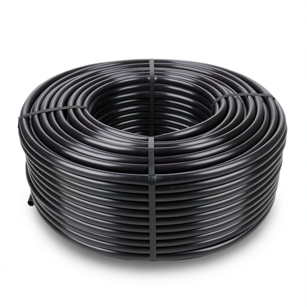 High Density Polyethylene Pipe Pressure 6 Bar PE 80 Outer Diameter 180 mm SDR 33 Black