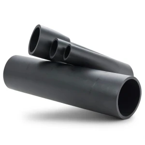 انابيب HDPE ضغط 12.5 بار PE 80، قطر 450 مم SDR 11، لون اسود