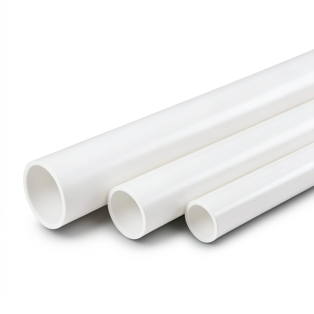 مواسير UPVC جدول 40 مقاس 0.5 إنش سمك 2.77 مم أبيض