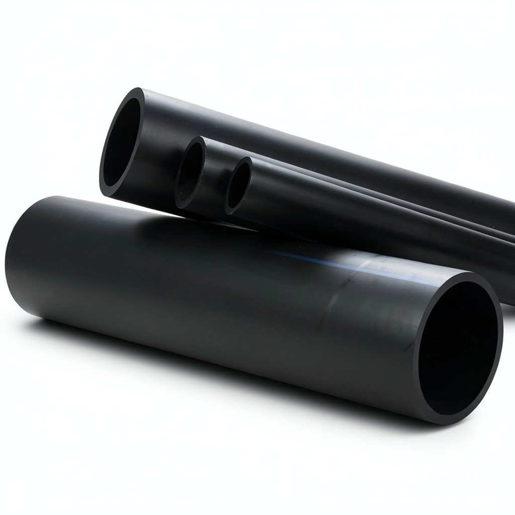 HDPE Pipe Pressure 12.5 Bar PE 80 Size OD 630 mm SDR 11 Black