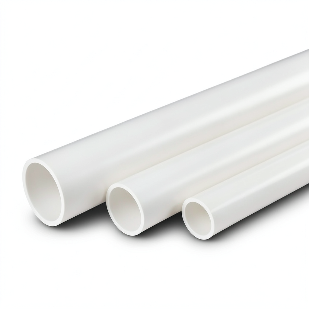 UPVC Pipes Schedule 40 Size 1 inch Thickness 3.38 mm White