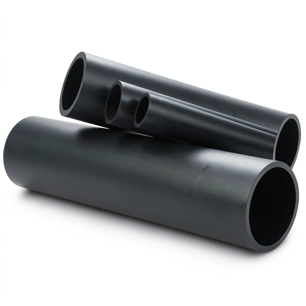 انابيب HDPE ضغط 12.5 بار PE 80 قطر 710 ملم SDR 11 اسود