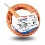 لفة سلك نحاس مجدول 1 AWG مطلي بالقصدير عزل PVC 105°C برتقالى 600 فولت طول 500 قدم | شركة كابلات الشرقية للصناعة