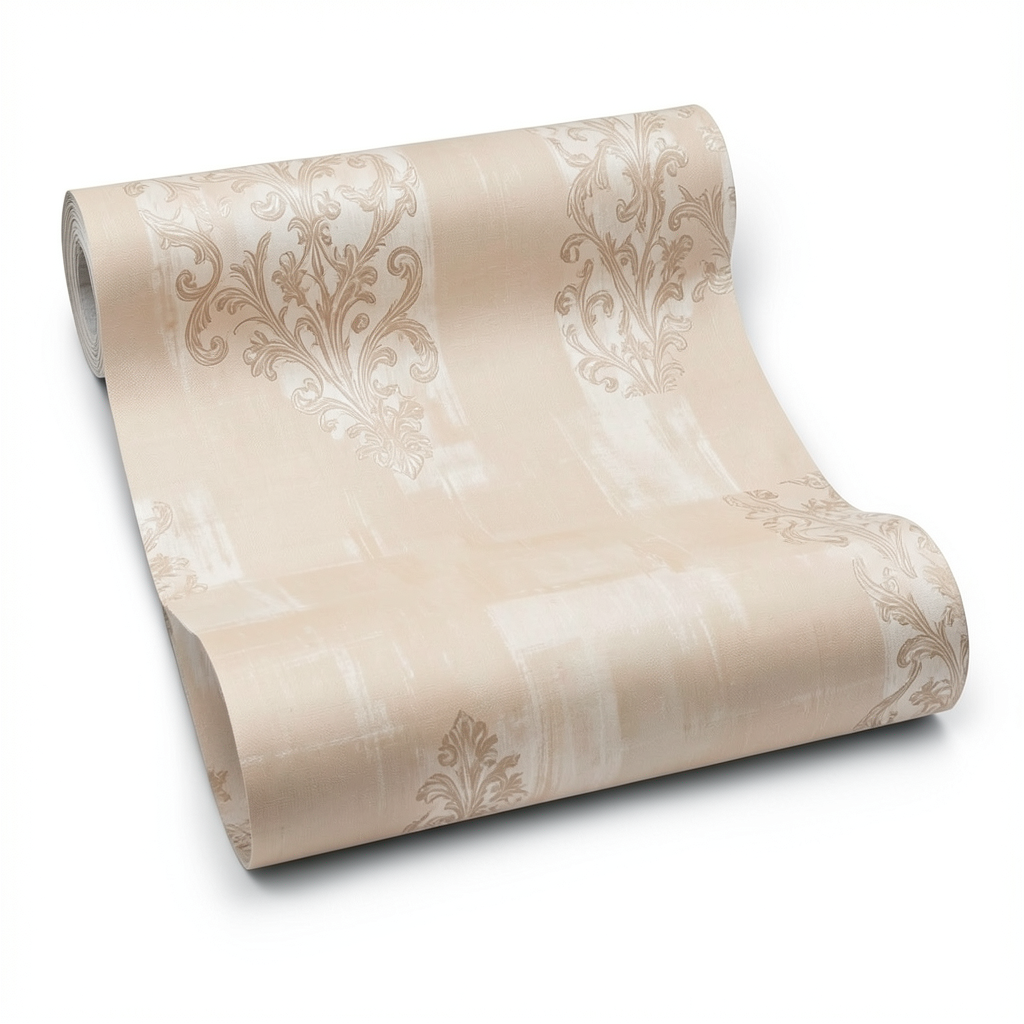 Patterned Italian Wall Decoration 10m x 0.53m, Beige Color Model 41217
