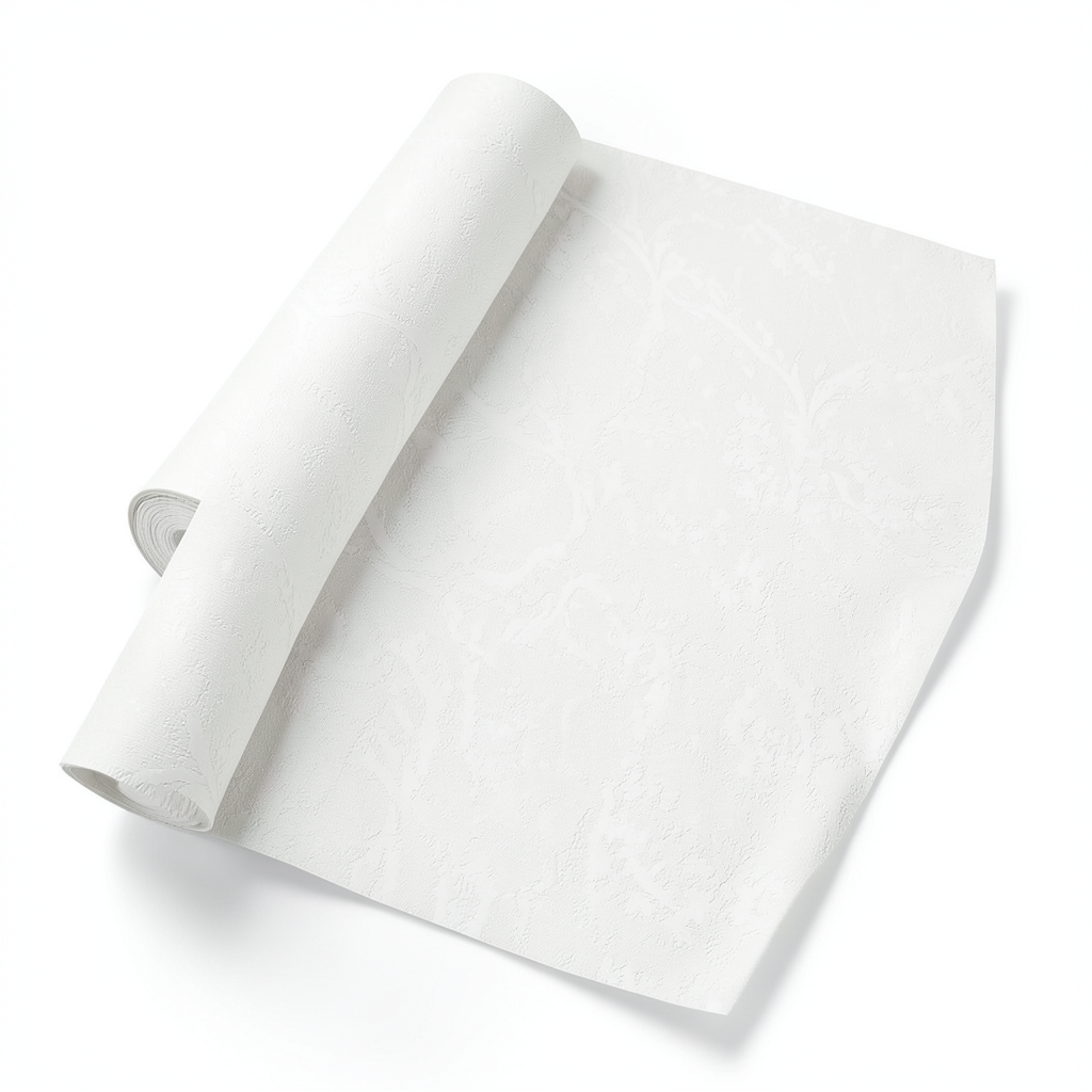 Wall Decoration Patterned Design 10 m x 1.06 m Off White