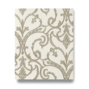 Italian Wallpaper Classic Design 10m x 1.06m, Light Beige