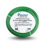 لفة سلك نحاس مجدول 14 AWG مطلي بالقصدير عزل PVC 105°C اخضر 600 فولت طول 2500 قدم | شركة كابلات الشرقية للصناعة