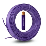 1mm Flexible Copper Wire 600/1000V 300ft Length, Purple | Al Fanar