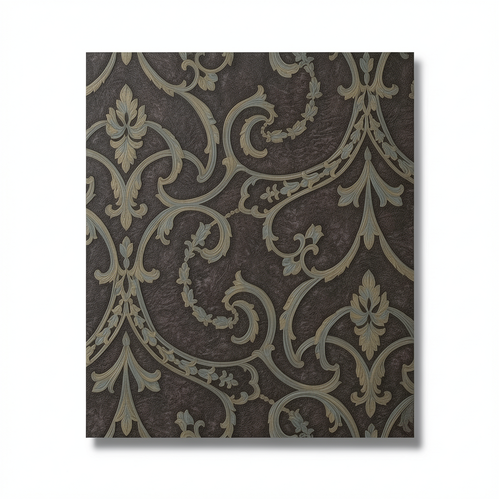 Classic Wall Covering Dark Brown 10m x 1.06m, Model 81404