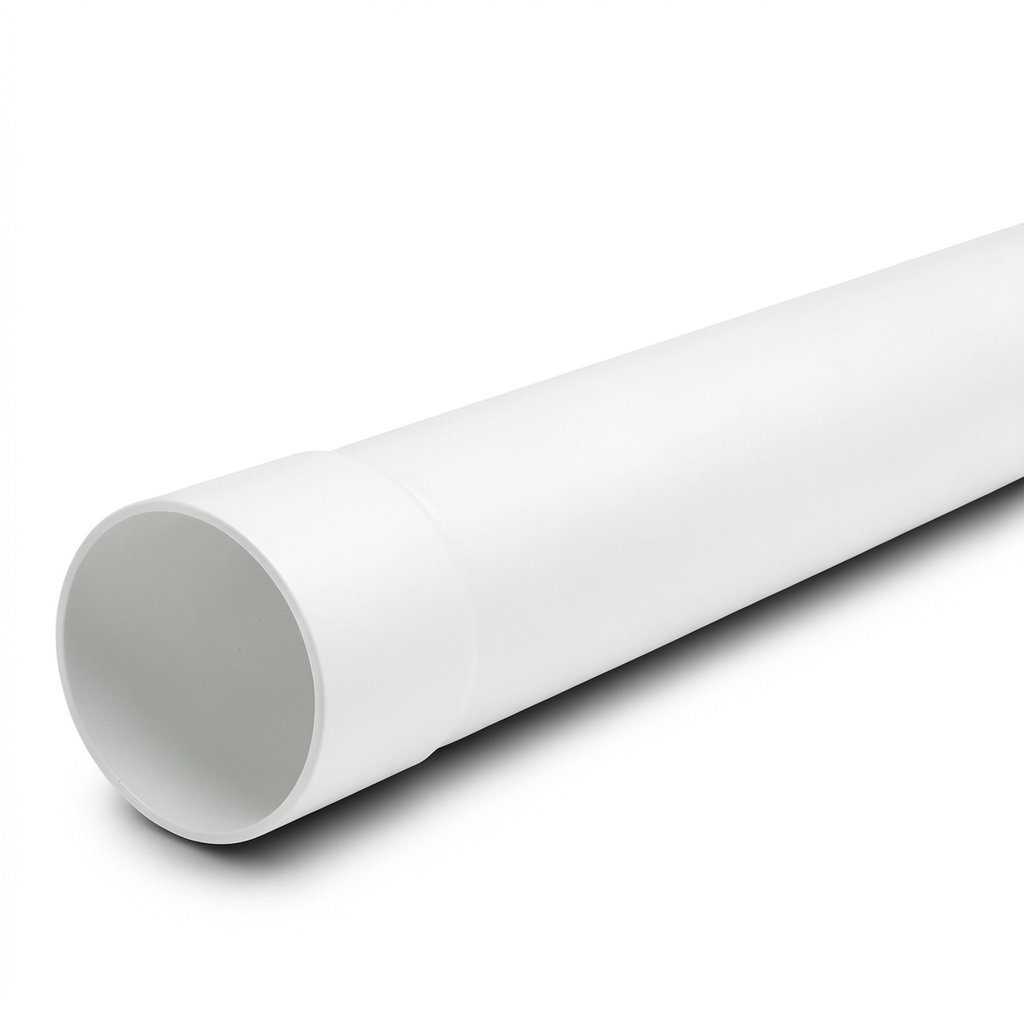 UPVC Pipe PN 8 Bar SDR 33 Outside Diameter 125 mm Thickness 3.9 mm White Color