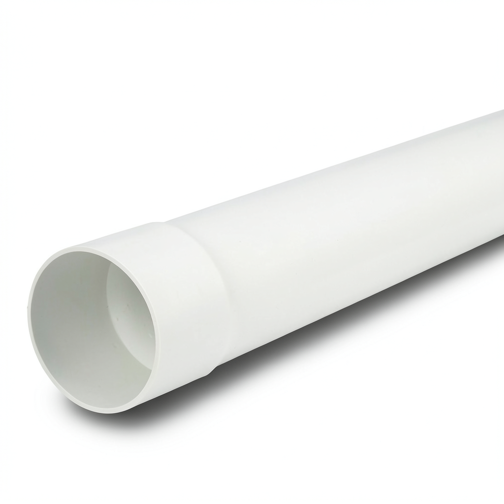 أنابيب UPVC ضغط 8 بار (SDR 33) قطر خارجي 160 ملم سماكة 4.9 ملم لون أبيض