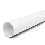 UPVC Plastic Pipe PN 8 Bar SDR 33, 180 mm OD, 5.5 mm Thickness, White