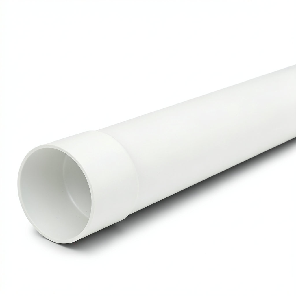 مواسير بلاستيك UPVC ضغط 8 بار (SDR 33) قطر خارجي 180 مم سمك 5.5 مم لون أبيض